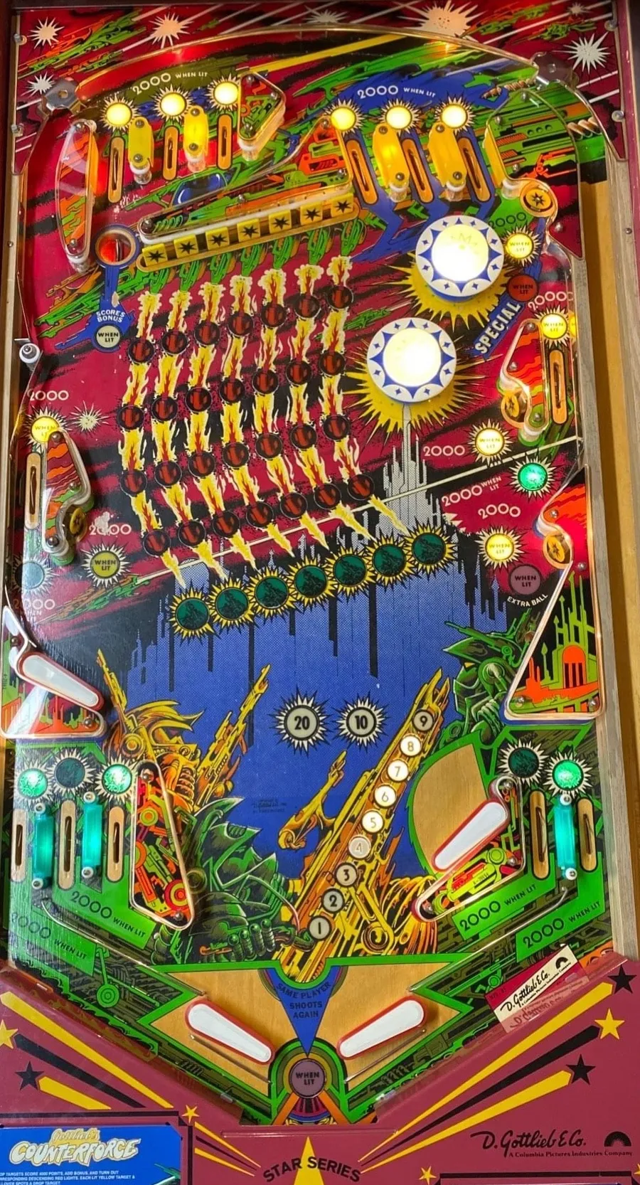 Counterforce, Spielfeld