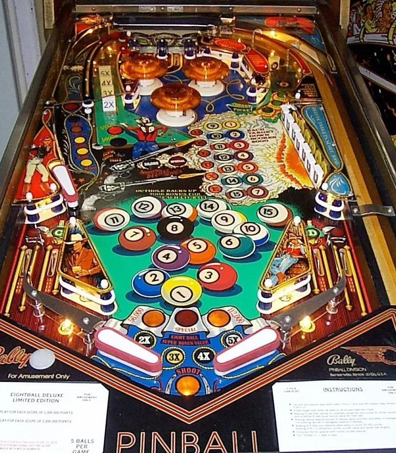 Eight Ball De Luxe, Spielfeld