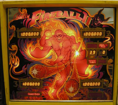 Fireball II, Backglas