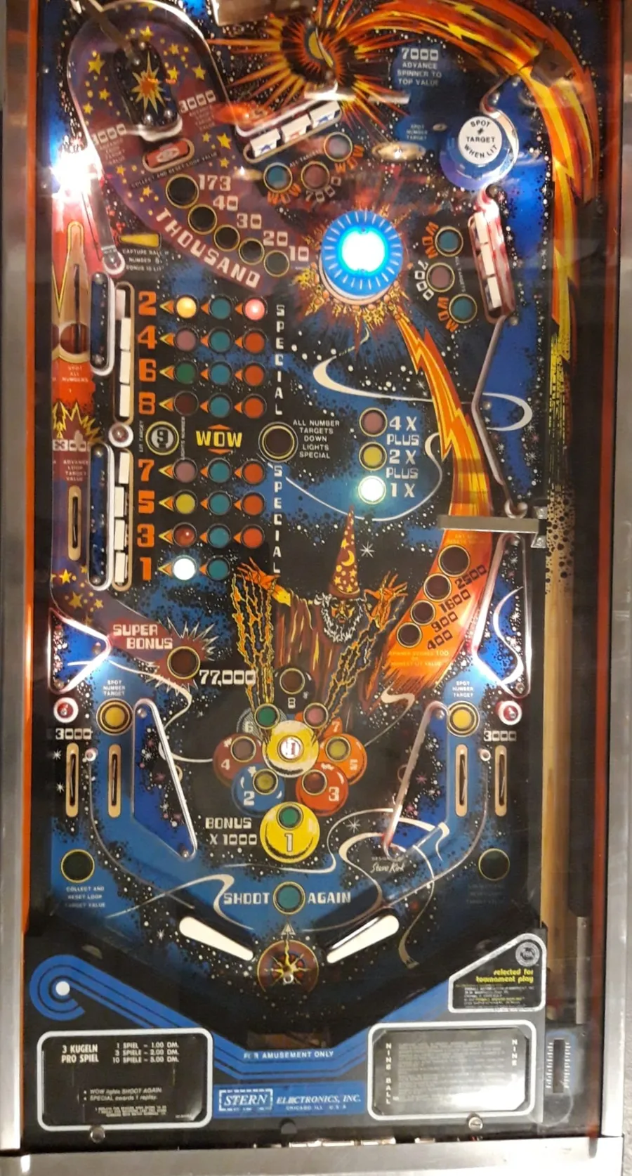 Nine Ball, Spielfeld
