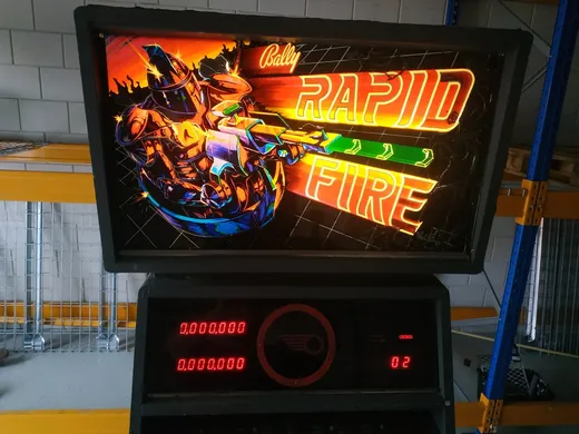 Rapid Fire, Backglas