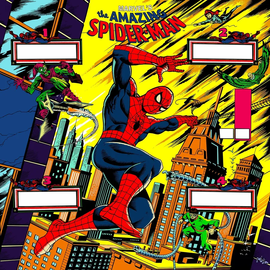 The Amazing Spider-Man, Backglas