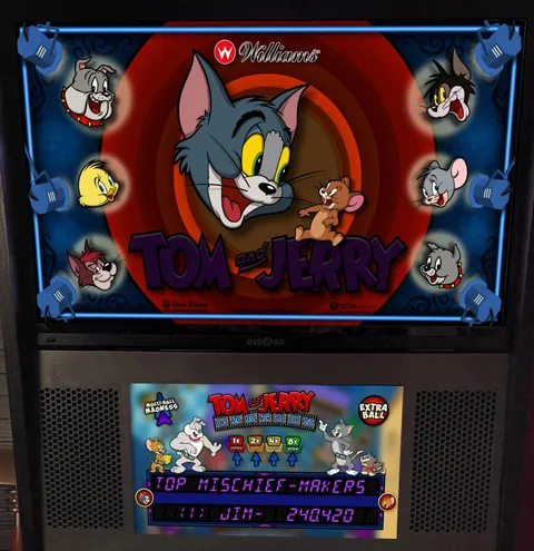 Tom & Jerry, Backglas